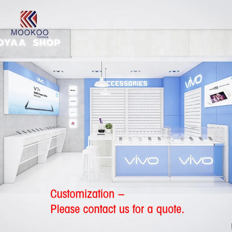 Phone Accessories Design Shop - Mobiele telefoon kiosk displaybalie ontwerp met