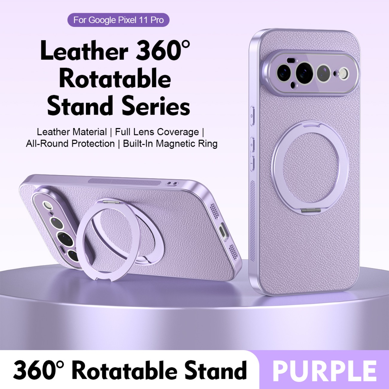 Phone Kickstand Ring - Ringstandaard voor Magsafe magnetische leren telefoonhoes