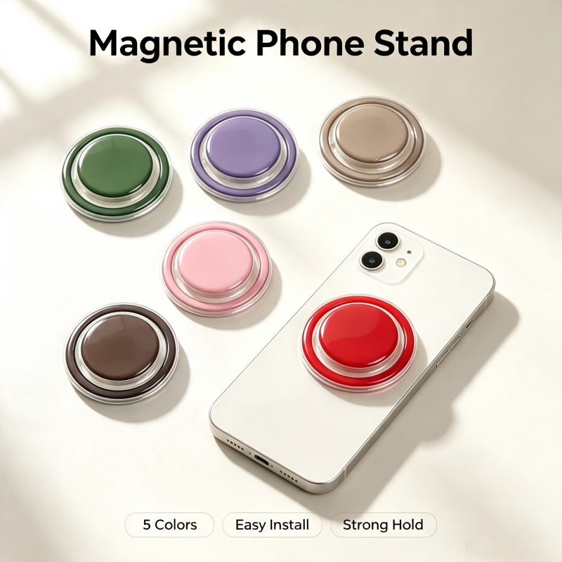 Phone Accessories And Gadget - Magnetische opvouwbare telefoonhouder met socket, zakondersteuning