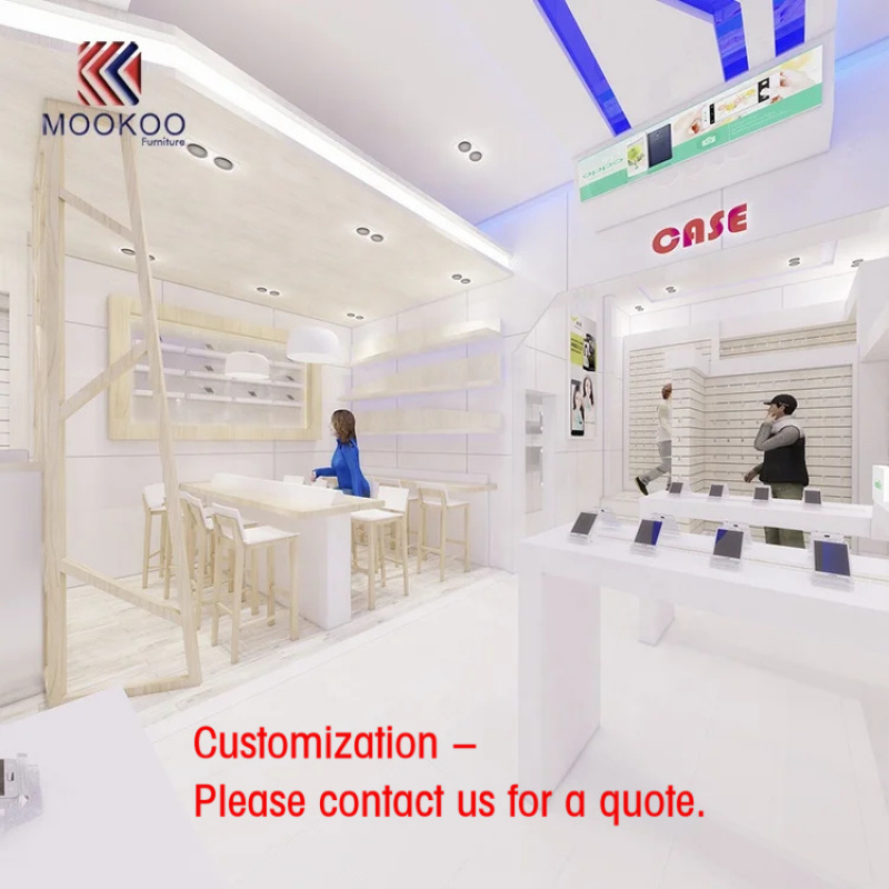 Phone Accessories Design Shop - Mobiele telefoonwinkel displays, interieurdecoratie, accessoirekiosk, showcase