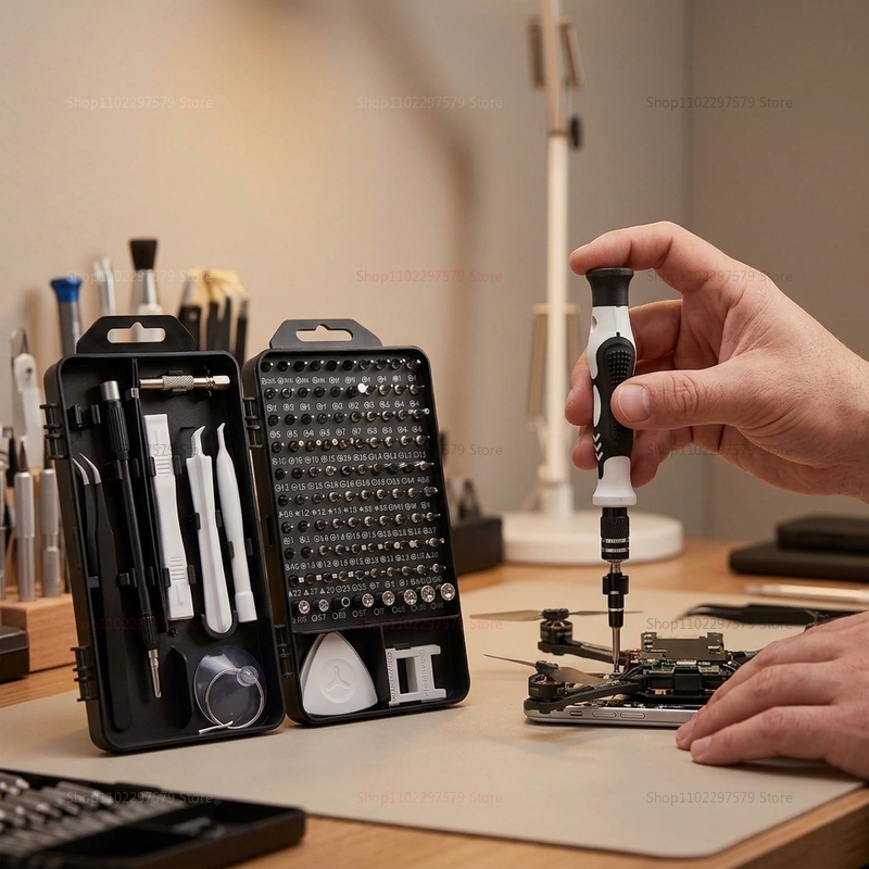 Phone Accessories Highpoint - 115-delige multifunctionele schroevendraaierset voor elektronica, reparatiegereedschap
