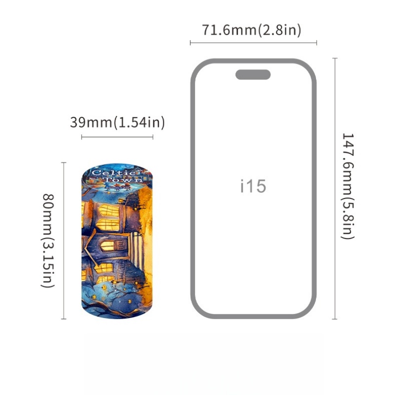 Set van 6 rollen - 8 cm x 200  - Phone Accessories Background recensie en prijs