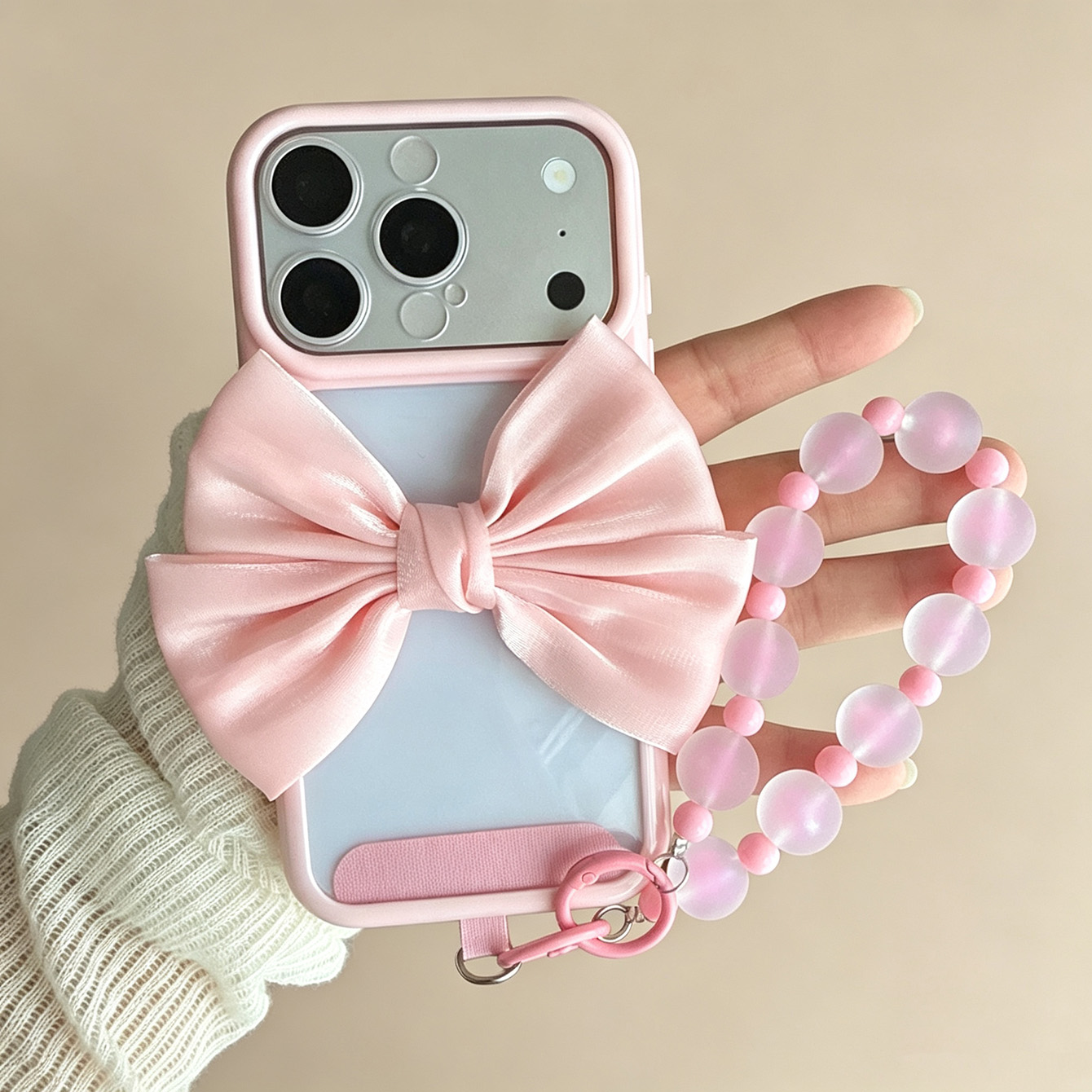 Roze telefoonhoesje met strik, - Phone Accessories Crochet recensie en prijs