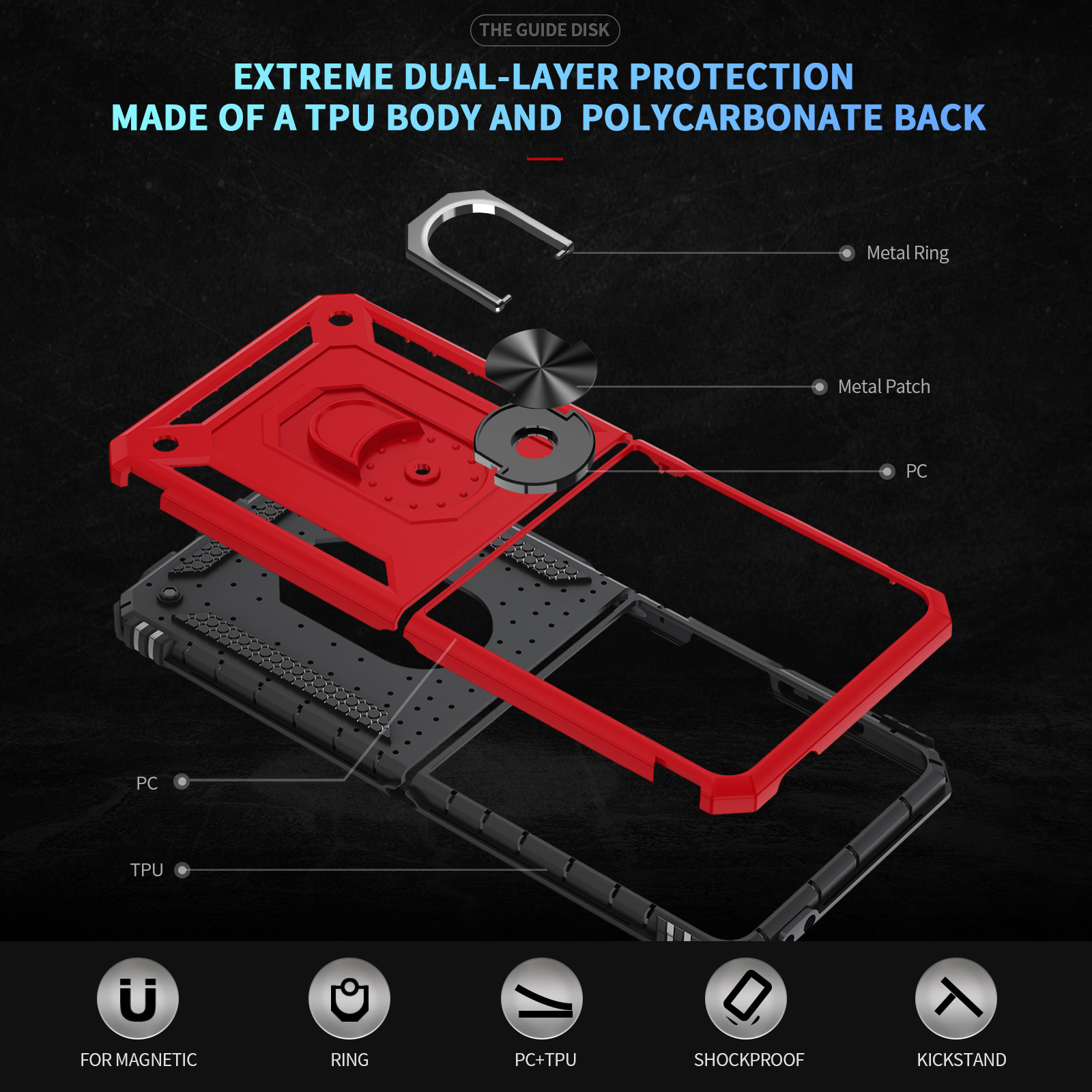 Militaire kwaliteit schokbeste - Phone Kickstand Ring recensie en prijs