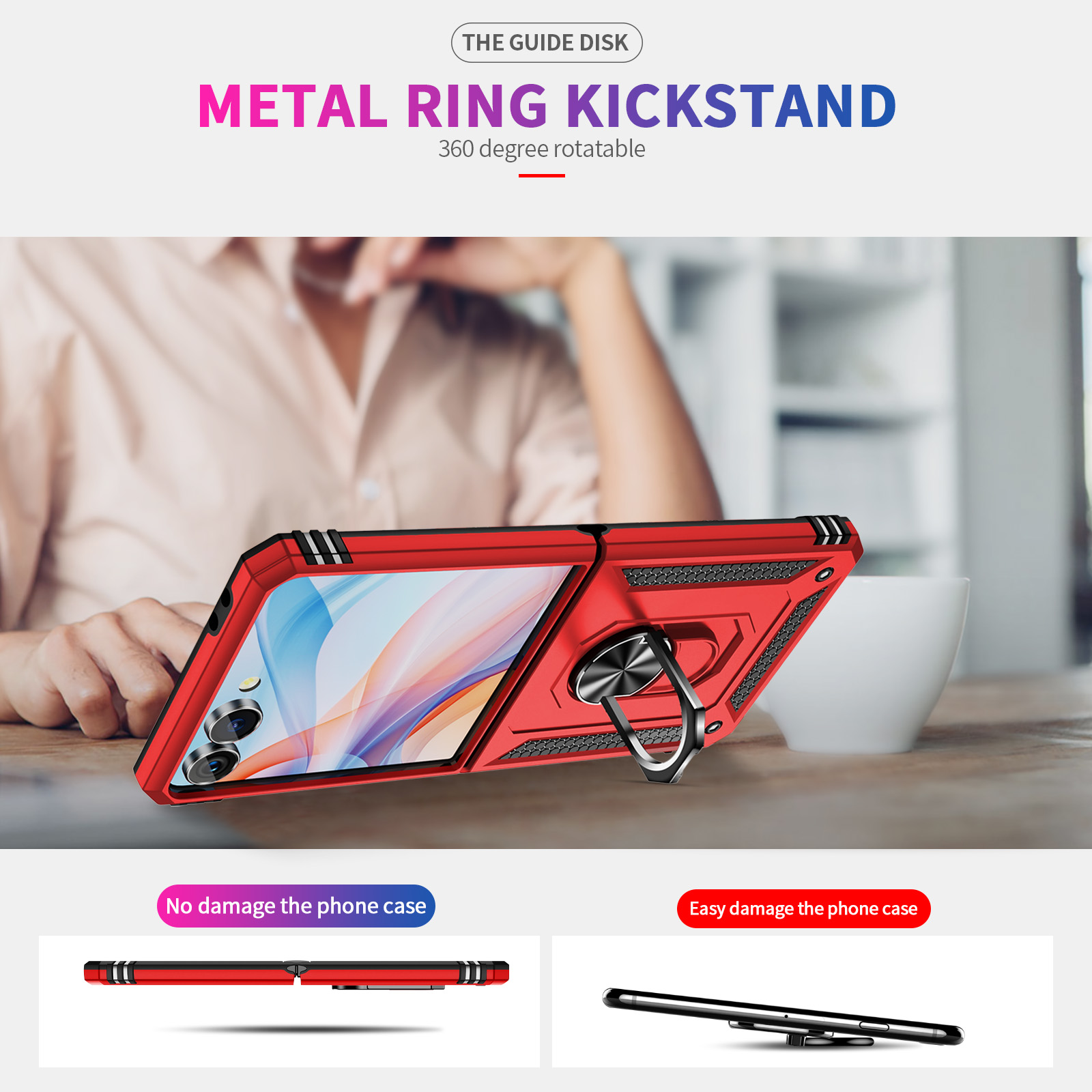 Militaire kwaliteit schokbeste - Phone Kickstand Ring recensie en prijs