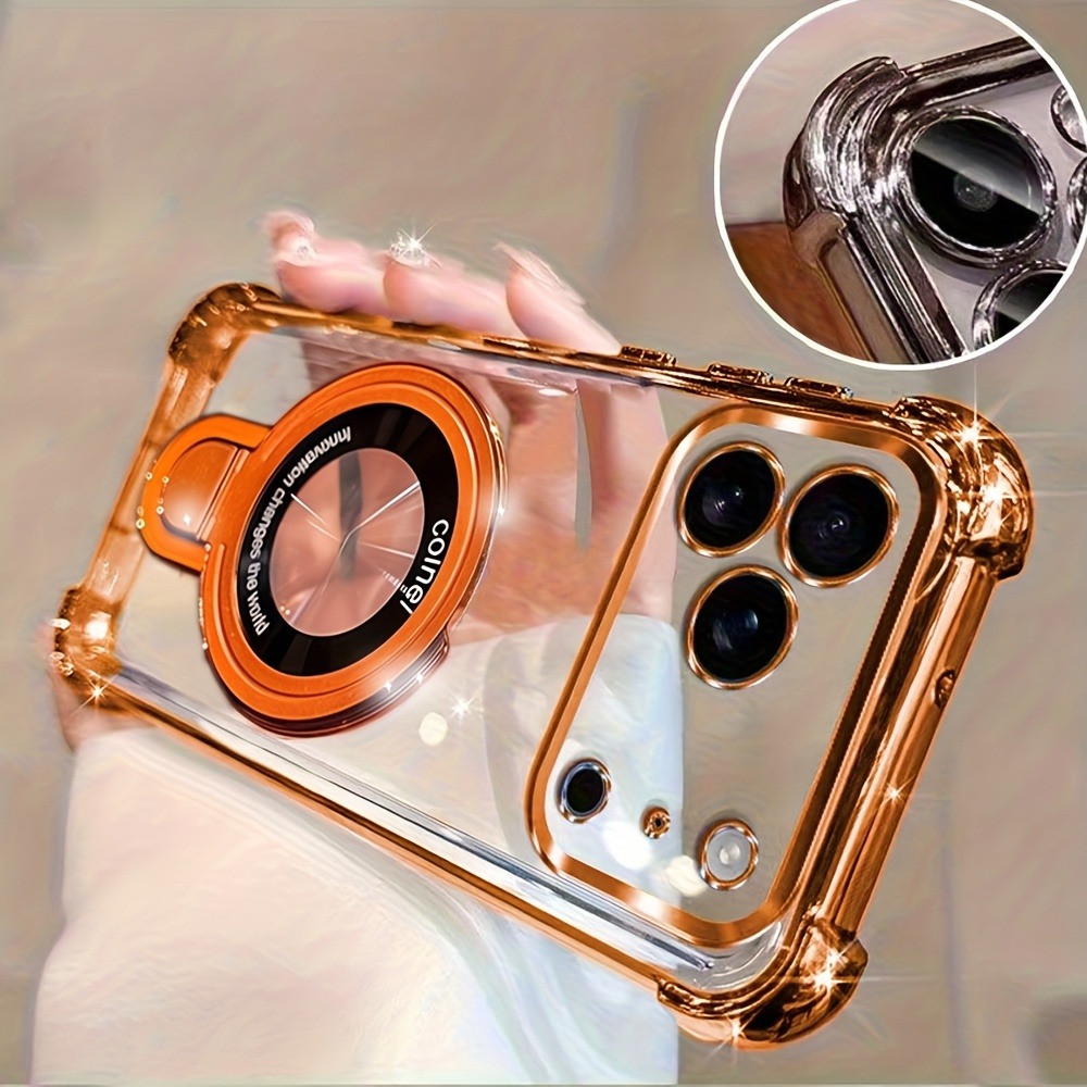 Luxe geplateerde telefoonhoes  - Phone Kickstand Ring recensie en prijs